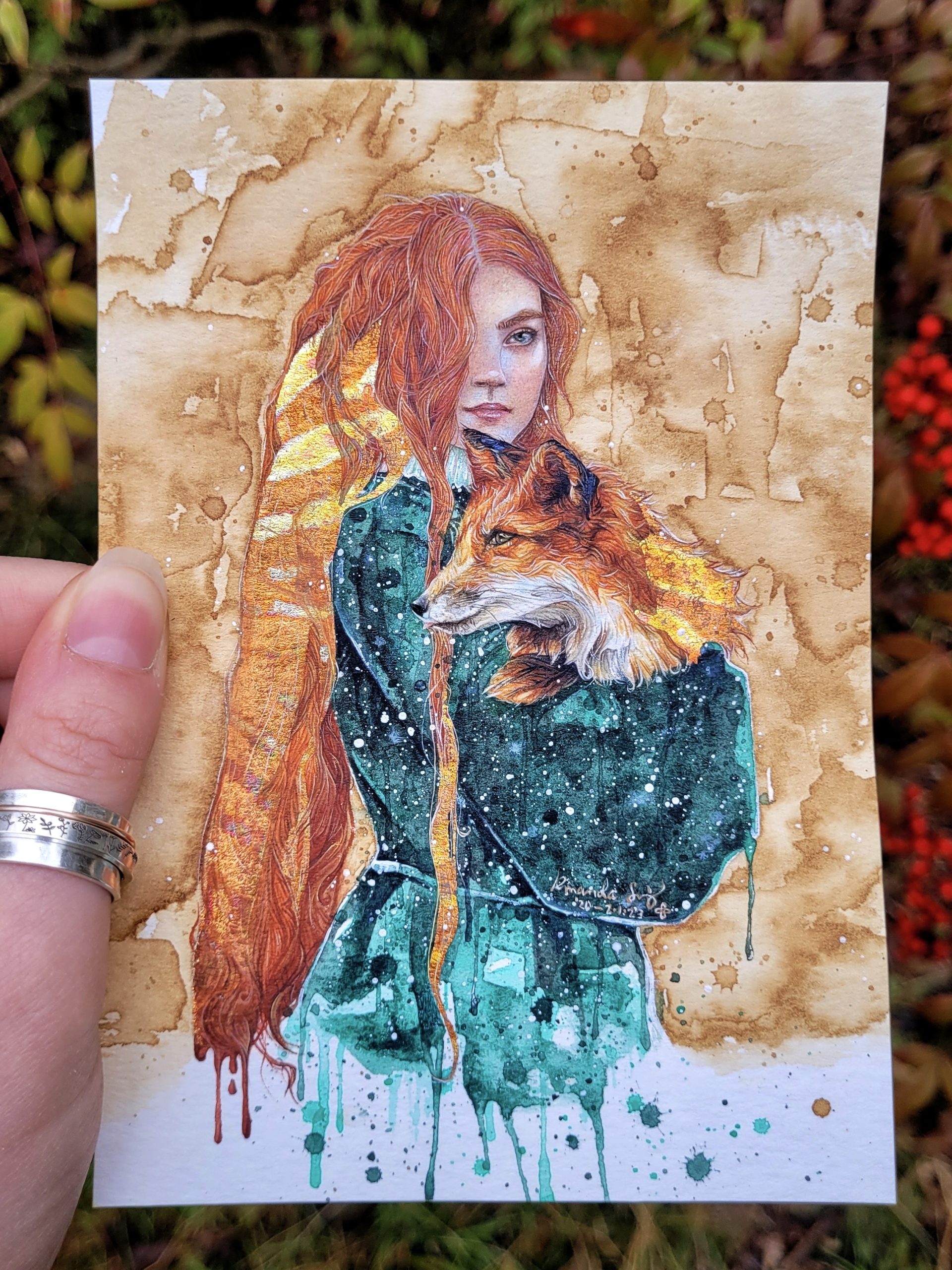 Woman with Fox